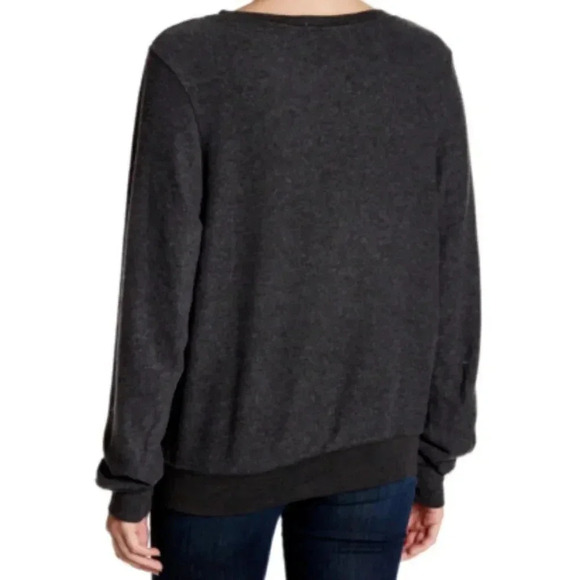 Wildfox Tanfan Gray Baggy Beach Jumper Sweater Size XS - Picture 2 of 9